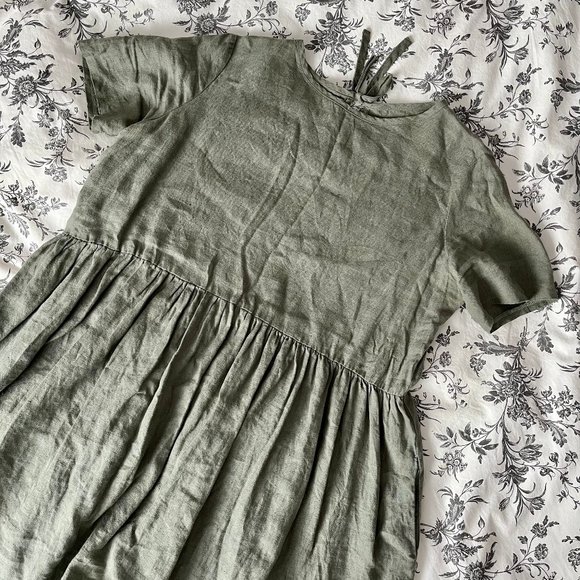 Linen Handmade Studio Dresses & Skirts - LINEN HANDMADE STUDIO’s Darling 100% Linen Babydoll Dress (New without tags!)